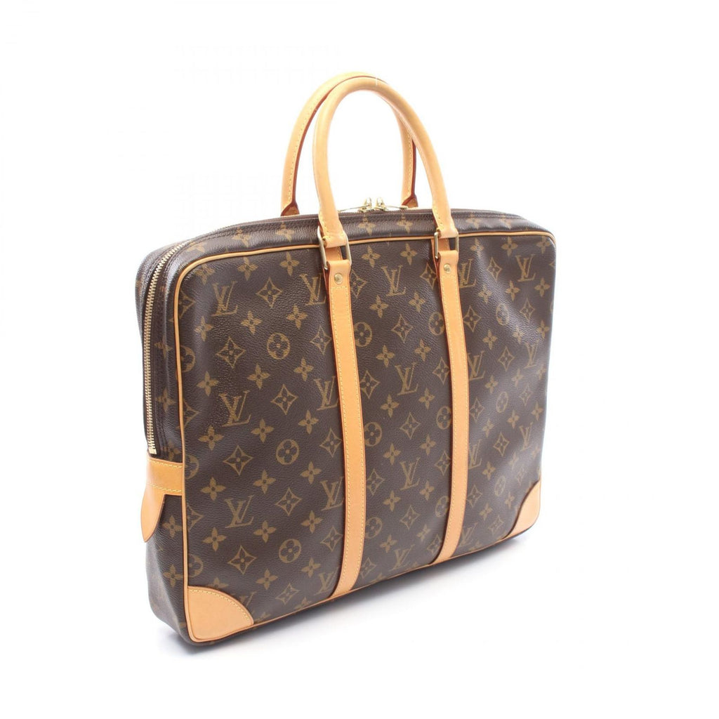 Louis Vuitton Briefcase Porte Documents Voyage Canvas Leather — view 2