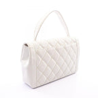 Chanel Handbag Wild Stitch Top Handle White Leather — view 2