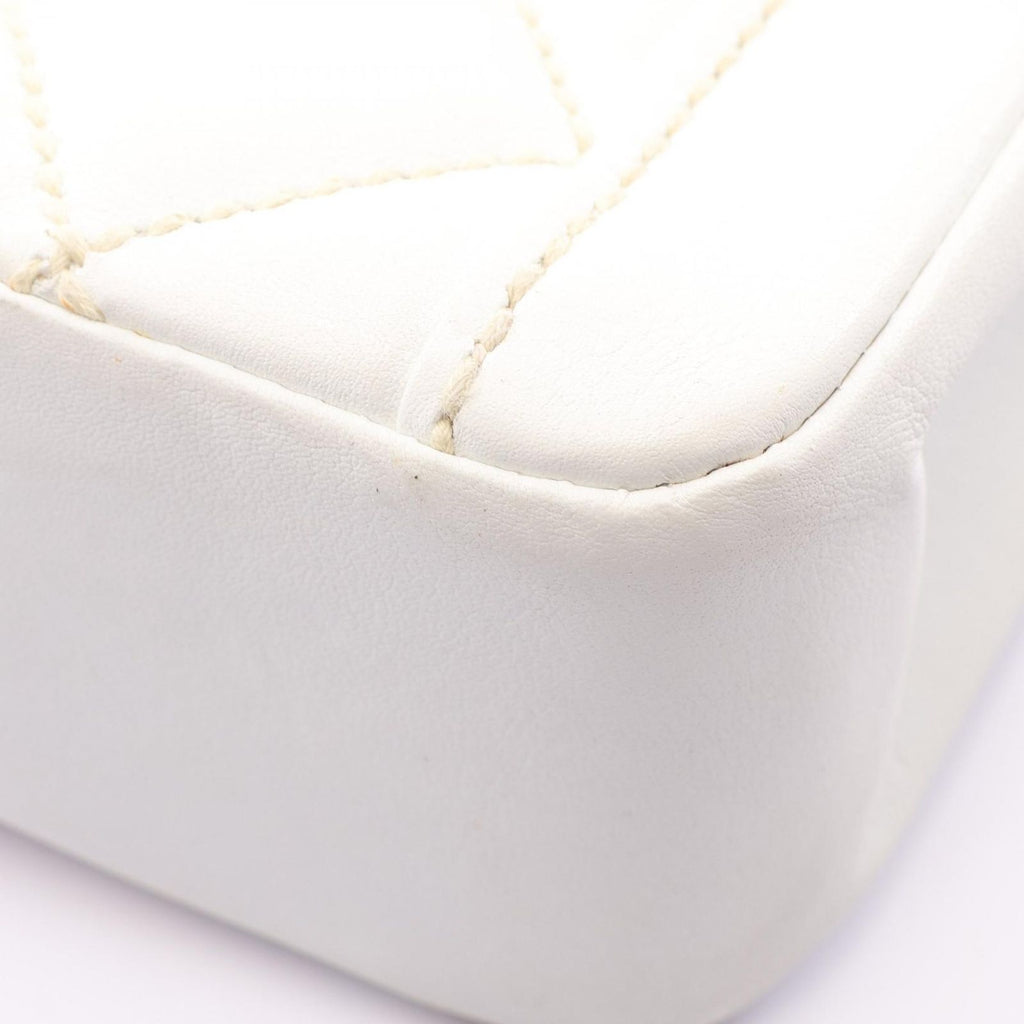 Chanel Handbag Wild Stitch Top Handle White Leather — view 9