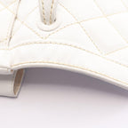Chanel Handbag Wild Stitch Top Handle White Leather — view 8