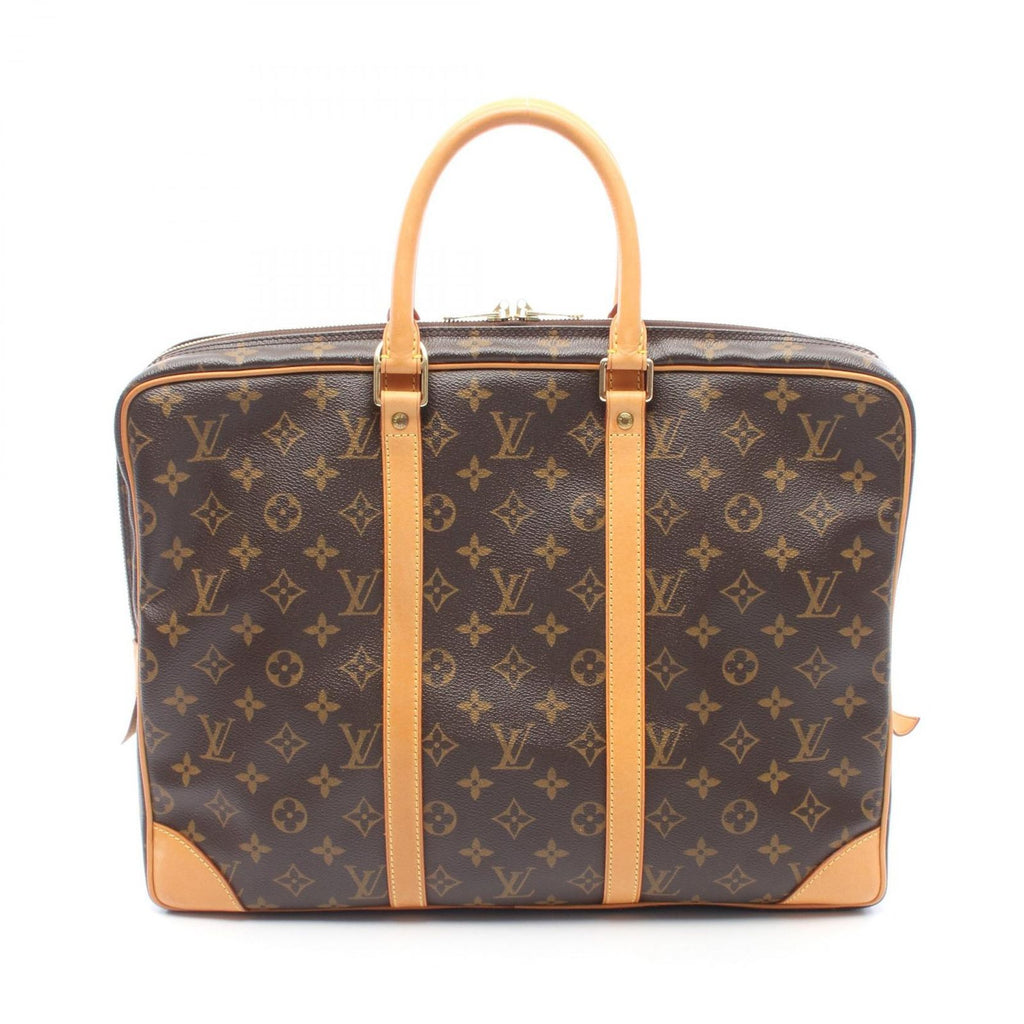 Louis Vuitton Briefcase Porte Documents Voyage Canvas Leather