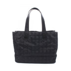 Chanel Tote New Travel Line Black Nylon Leather
