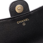Chanel Shoulder Bag Quilted Chain Phone Case Wallet Black Caviar Leather — view 5