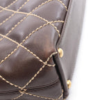 Chanel Tote Wild Stitch Brown Leather — view 6