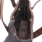 Chanel Tote Wild Stitch Brown Leather — view 3