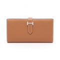 Hermes Bifold Wallet Bearn Souffle Gold Leather Calf