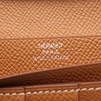 Hermes Bifold Wallet Bearn Souffle Gold Leather Calf — view 5