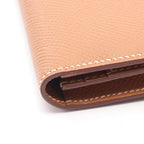 Hermes Bifold Wallet Bearn Souffle Gold Leather Calf — view 7