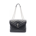 Saint Laurent Paris Tote Loulou Black Leather Chain