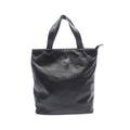 Chanel Tote CC Logo Embossed Black Lambskin CC