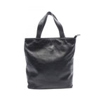 Chanel Tote CC Logo Embossed Black Lambskin CC