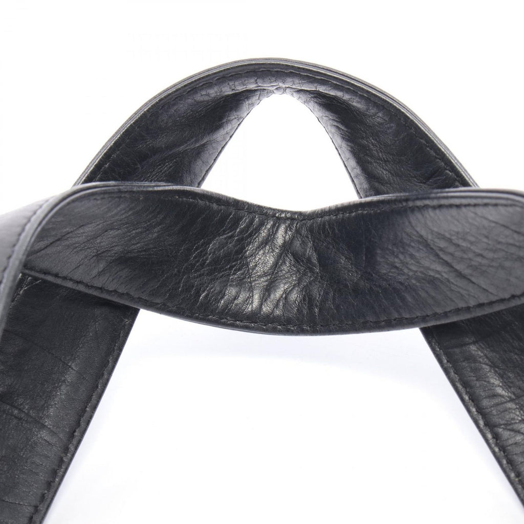 Chanel Tote CC Logo Embossed Black Lambskin CC — view 7