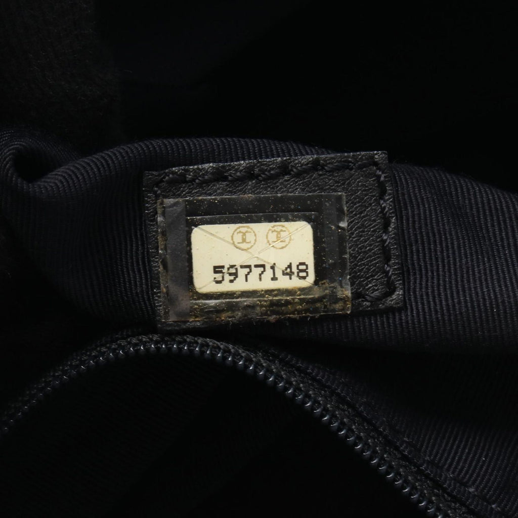 Chanel Tote CC Logo Embossed Black Lambskin CC — view 5
