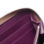 Gucci Round Wallet Double Bicolor Metallic Rose Gold Leather — view 5