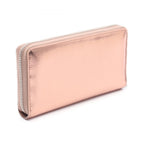 Gucci Round Wallet Double Bicolor Metallic Rose Gold Leather — view 2