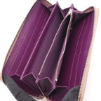 Gucci Round Wallet Double Bicolor Metallic Rose Gold Leather — view 3