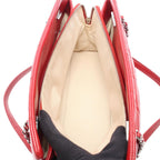 Chanel Tote Quilted CC Logo Red Caviar Leather CC Chain — view 3