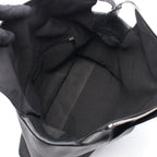 Chanel Tote CC Logo Black Leather Quilted Stitch Handbag — view 3