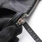 Chanel Tote CC Logo Black Leather Quilted Stitch Handbag — view 8
