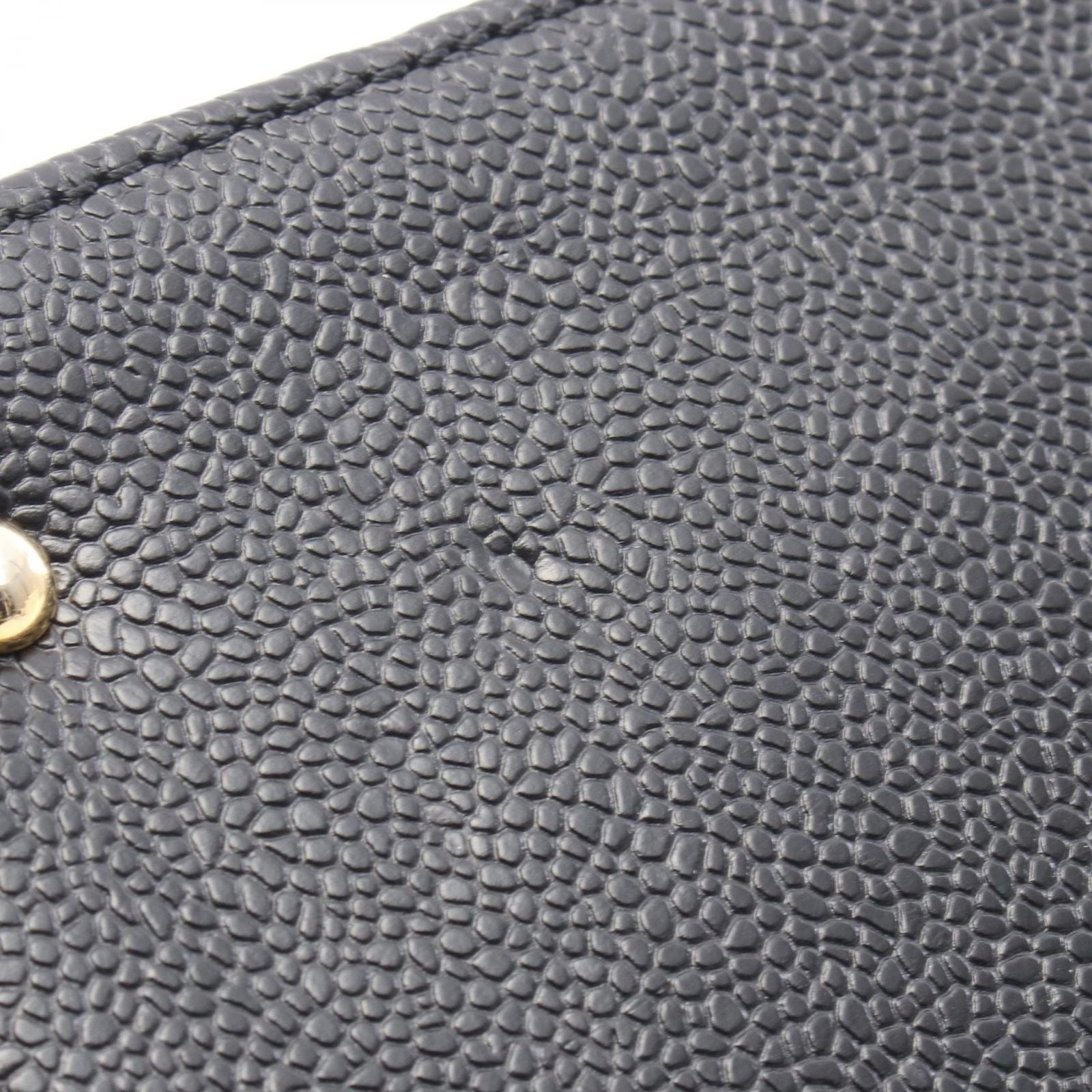 Chanel Handbag CC Logo Vanity 2-Way Black Caviar Leather CC Shoulder — view 8