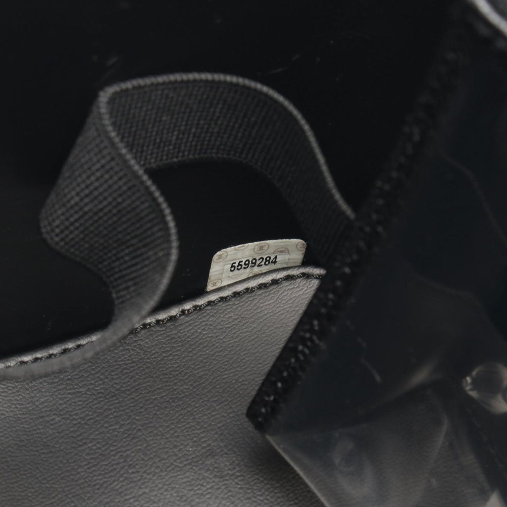 Chanel Handbag CC Logo Vanity 2-Way Black Caviar Leather CC Shoulder — view 5
