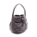 Bottega Veneta Handbag Intrecciato Drawstring Bag Dark Brown Leather — view 2