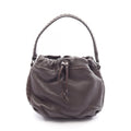 Bottega Veneta Handbag Intrecciato Drawstring Bag Dark Brown Leather