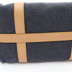 Dior Handbag Mini Boston Blue Denim Leather — view 9