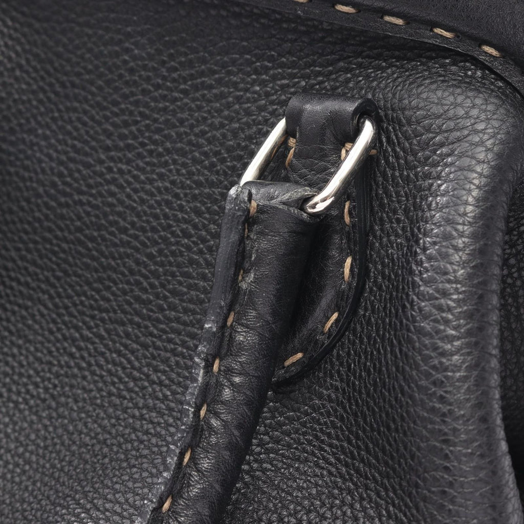 Fendi Handbag Selleria Doctor's Bag Black Leather — view 9