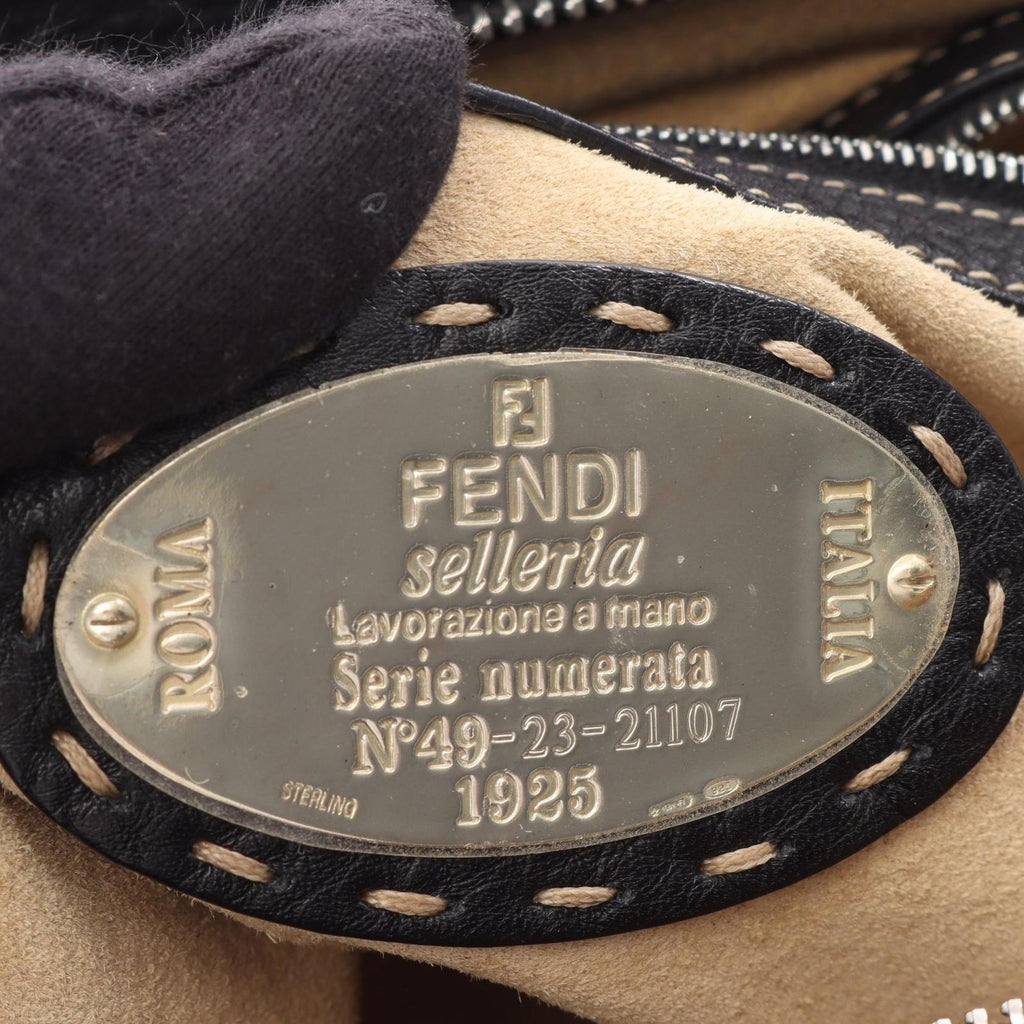 Fendi Handbag Selleria Doctor's Bag Black Leather — view 4
