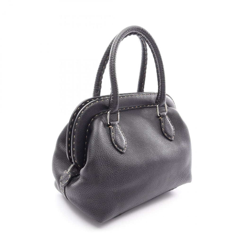 Fendi Handbag Selleria Doctor's Bag Black Leather — view 2