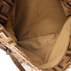 Fendi Tote Zucca Brown Canvas Leather Shoulder — view 6