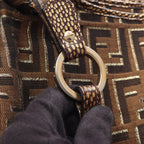 Fendi Tote Zucca Brown Canvas Leather Shoulder — view 8