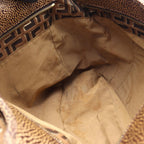 Fendi Tote Zucca Brown Canvas Leather Shoulder — view 5