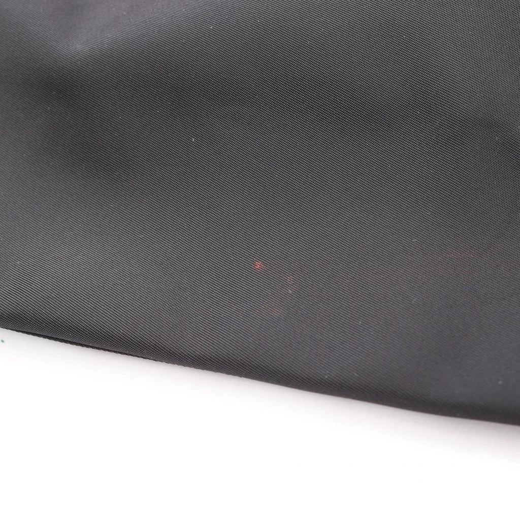 Prada Tote Triangle Logo Black Nylon Leather Shoulder — view 7