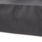 Prada Tote Triangle Logo Black Nylon Leather Shoulder — view 5