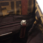 Fendi Handbag Zucca Mini Tote Brown Canvas Leather — view 6