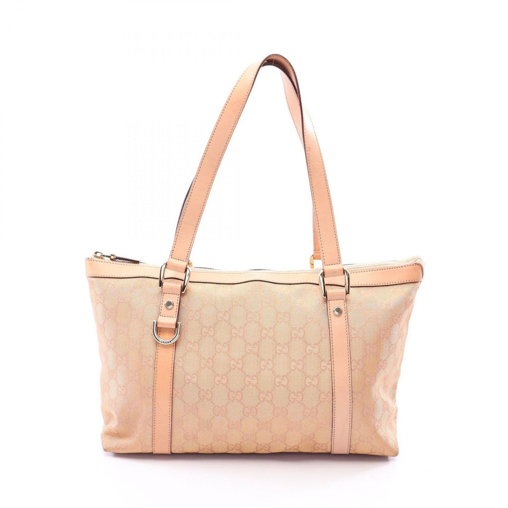 Gucci Tote Abbey GG Canvas Leather