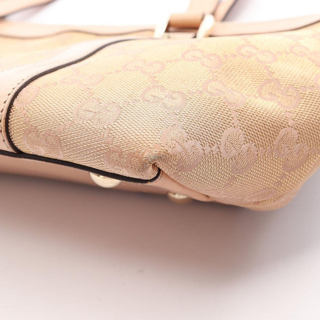 Gucci Tote Abbey GG Canvas Leather — view 7