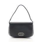 Gucci Shoulder Bag Interlocking 001 Black Leather