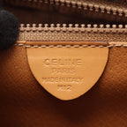 Celine Shoulder Bag Macadam Brown Canvas Leather — view 4