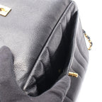 Chanel Shoulder Bag Mademoiselle Cocobol Black Calf Chain — view 6