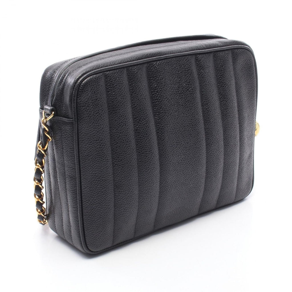 Chanel Shoulder Bag Mademoiselle Cocobol Black Calf Chain — view 2