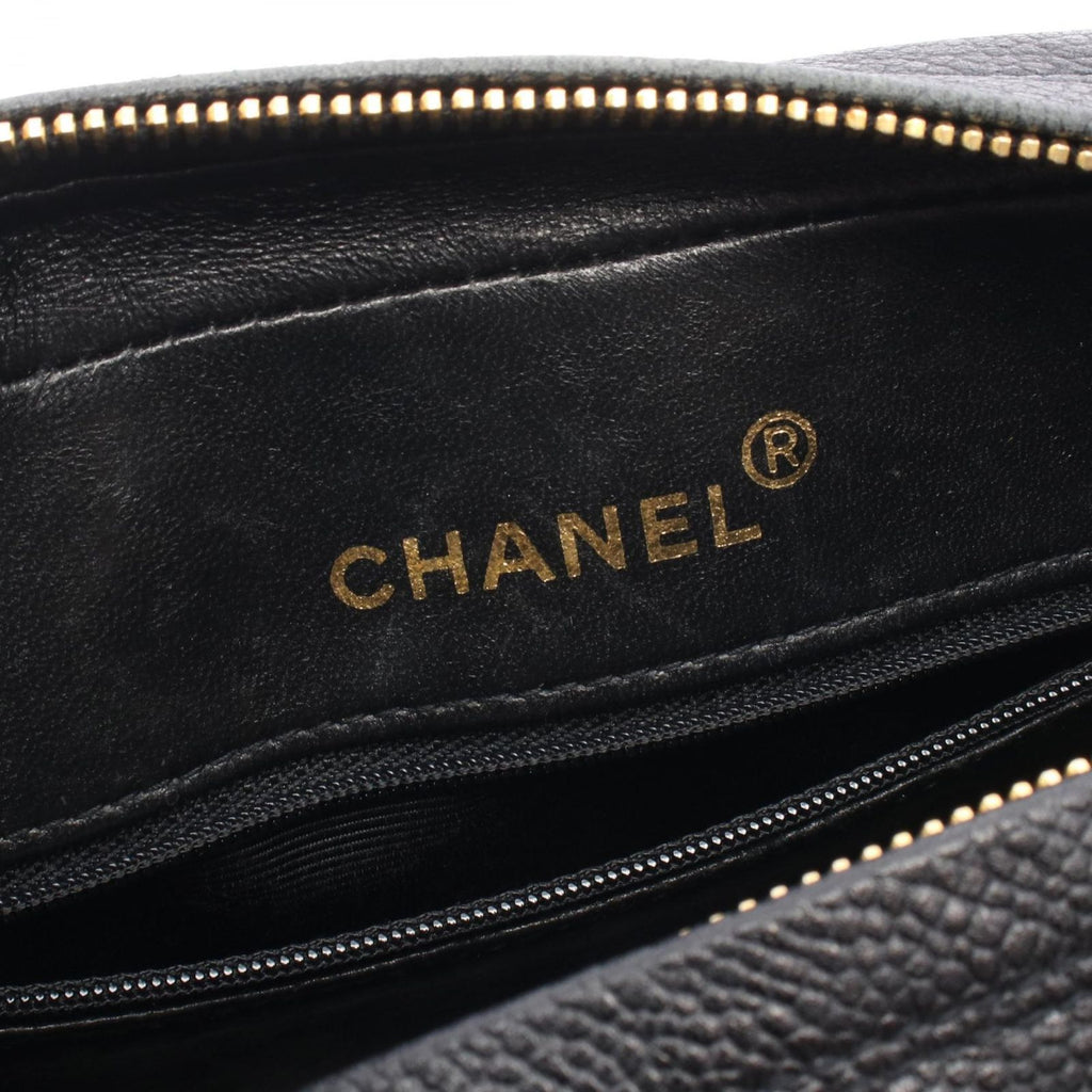 Chanel Shoulder Bag Mademoiselle Cocobol Black Calf Chain — view 4