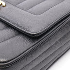 Chanel Shoulder Bag Mademoiselle Cocobol Black Calf Chain — view 8