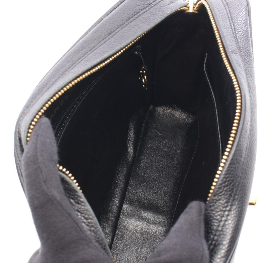 Chanel Shoulder Bag Mademoiselle Cocobol Black Calf Chain — view 3