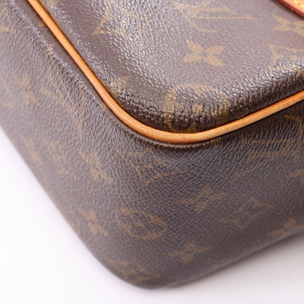 Louis Vuitton Shoulder Bag Cite Monogram Co Ting Canvas Leather — view 8