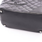Chanel Tote Cambon Line Black Enamel Leather Patent — view 9