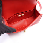 Chanel Shoulder Bag Boy Small Red Leather Chain — view 3