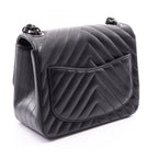 Chanel Shoulder Bag Chain Black Lambskin — view 2